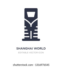 shanghai world financial center icon on white background. Simple element illustration from Monuments concept. shanghai world financial center icon symbol design.