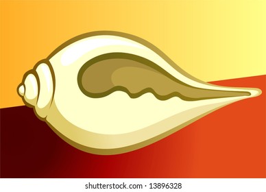 Shank golden and red background	