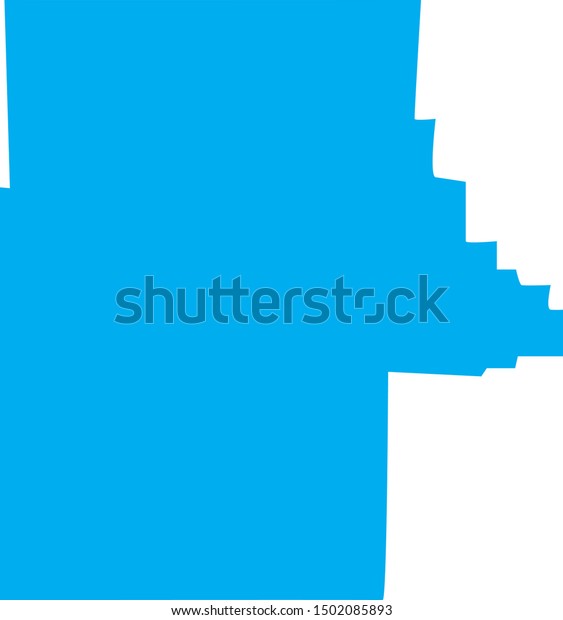 Shannon County Map Missouri State Stock Vector Royalty Free