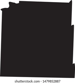 Shannon County map in the state of south dakota