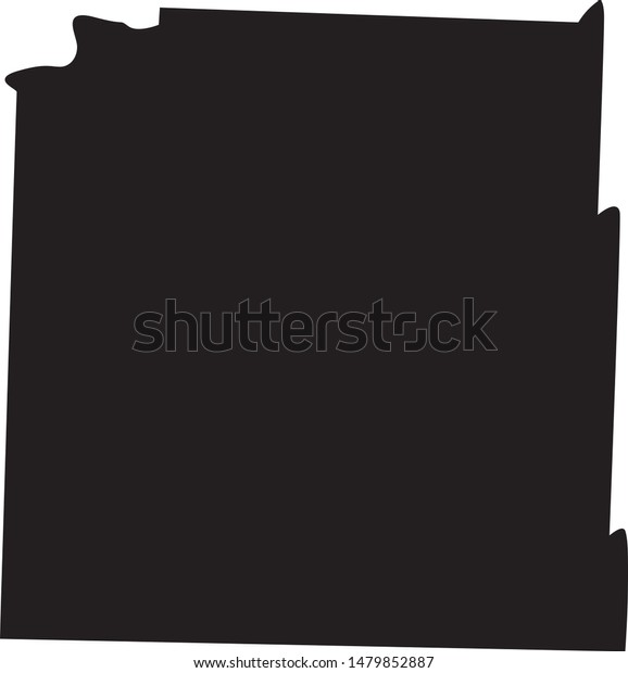 Shannon County Map State South Dakota vector de stock (libre de regalías) 1479852887 Shutterstock