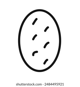 shaobing icon linear vector graphics sign