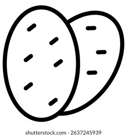 shaobing icon Simple thin line stroke