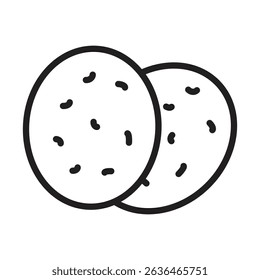 shaobing icon Thin line illustration