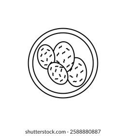 shaobing icon Vector logo set flat