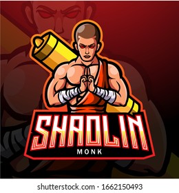 Shaolin esport logo mascot design