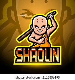 Shaolin esport logo mascot design