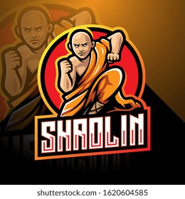 Shaolin esport mascot logo design