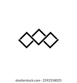 Shap container retangle logo lettermark