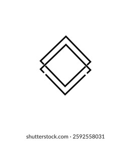 Shap container retangle logo lettermark