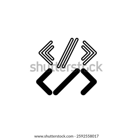Shap container retangle logo lettermark