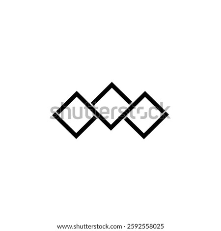 Shap container retangle logo lettermark