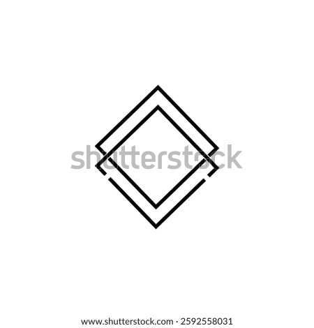 Shap container retangle logo lettermark
