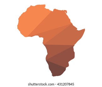 shape africa map icon image vector