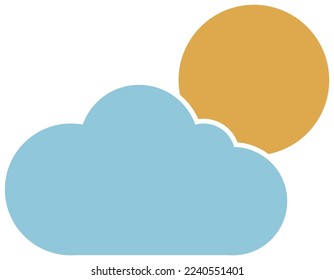 shape blue weather sun cloud