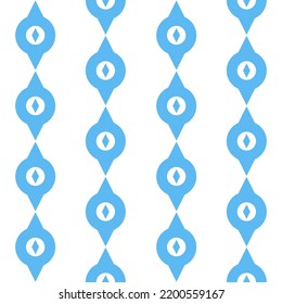 Gestaltblauweiße abstrakte Kunst, elegantes Textildesign und Dekoration, Vektorgrafik