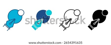 Shape Builder Icon Set With Multiple Styles. Vector Illustration