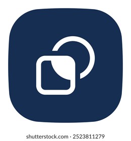 Shape builder icon. shape builder, shapes, graphic, graphic design, tool, graphic tool, interface, edit tools. Vector icon illustration