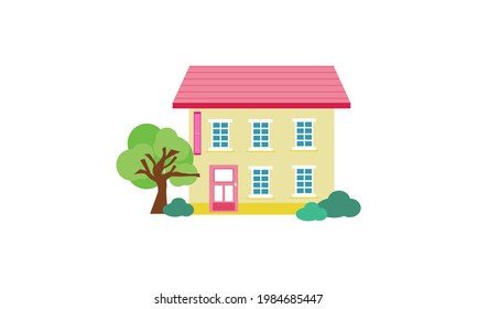 The shape of the building is cute and beautiful, cute and beautiful home.