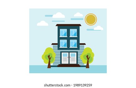 The shape of the building is cute and beautiful, cute and beautiful home.