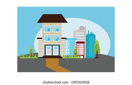 The shape of the building is cute and beautiful, cute and beautiful home.