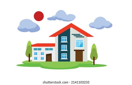 The shape of the building is cute and beautiful, cute and beautiful home.