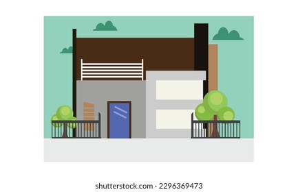 The shape of the building is cute and beautiful, cute and beautiful home.