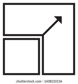 shape building zoom tools vector icon design