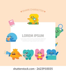 Personagens de forma desfrutando de leitura silenciosa e tempo de aprendizagem digital.