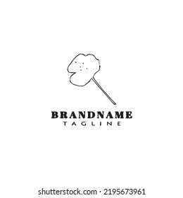 shape cilantro logo cartoon icon design template black modern isolated vector illustration