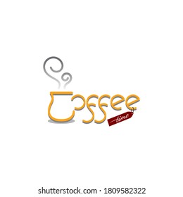 The shape of the Coffee Time logo font, with a modified glass to the letter C, looks cool and unique