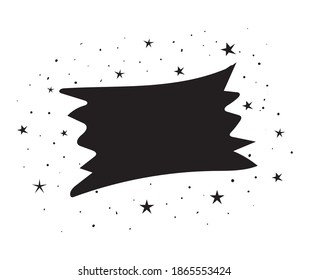 shape of color balck in white background vector illustration design