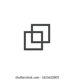 Shape combination icon isolated on white background. Pathfinder symbol modern, simple, vector, icon for website design, mobile app, ui. Vector Illustration