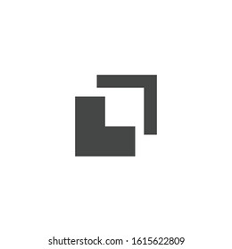 Shape combination icon isolated on white background. Pathfinder symbol modern, simple, vector, icon for website design, mobile app, ui. Vector Illustration