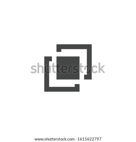 Shape combination icon isolated on white background. Pathfinder symbol modern, simple, vector, icon for website design, mobile app, ui. Vector Illustration