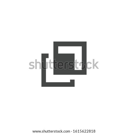 Shape combination icon isolated on white background. Pathfinder symbol modern, simple, vector, icon for website design, mobile app, ui. Vector Illustration