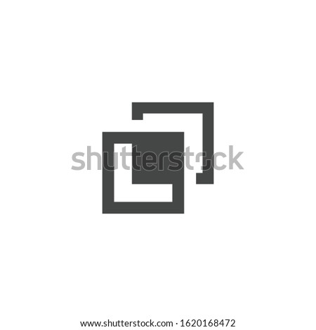 Shape combination icon isolated on white background. Pathfinder symbol modern, simple, vector, icon for website design, mobile app, ui. Vector Illustration