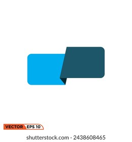 Shape comment icon design vector graphic of template, sign and symbol