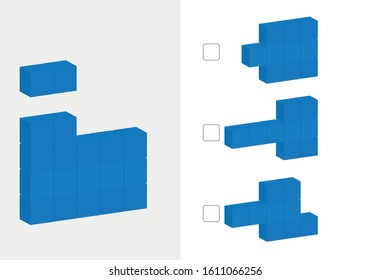 Shape completion, Find missing shape, Intelligence questions, Logic questions, Practice questions iq test