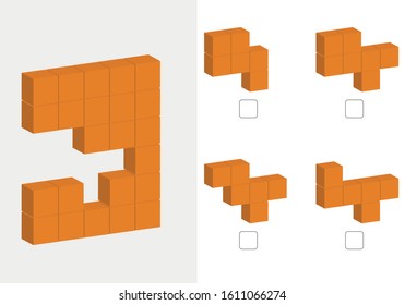 Shape completion, Find missing shape, Intelligence questions, Logic questions, Practice questions iq test