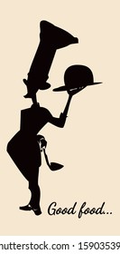 Shape of a cook: slim and tall