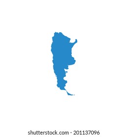 Shape of the Country of Argentina
