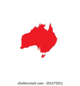 Shape of the Country of Australia
