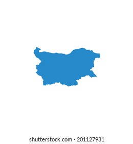 Shape of the Country of Bulgaria