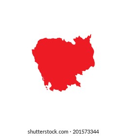 Shape of the Country of Cambodia