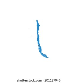 Shape of the Country of Chile