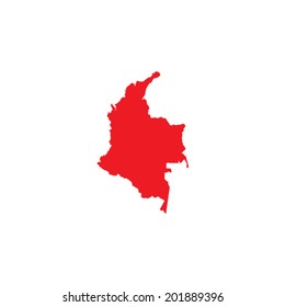Shape of the Country of Colombia