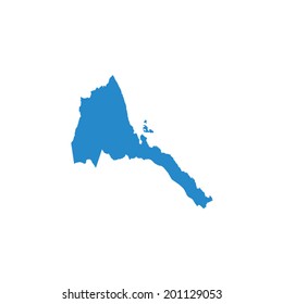 Shape of the Country of Eritrea
