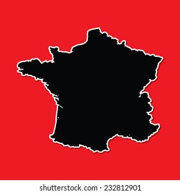 A Shape of the Country of  France