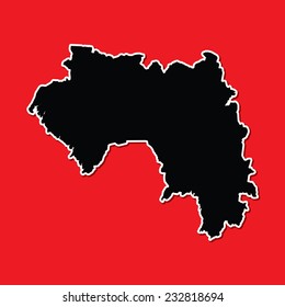 A Shape of the Country of  Guinea